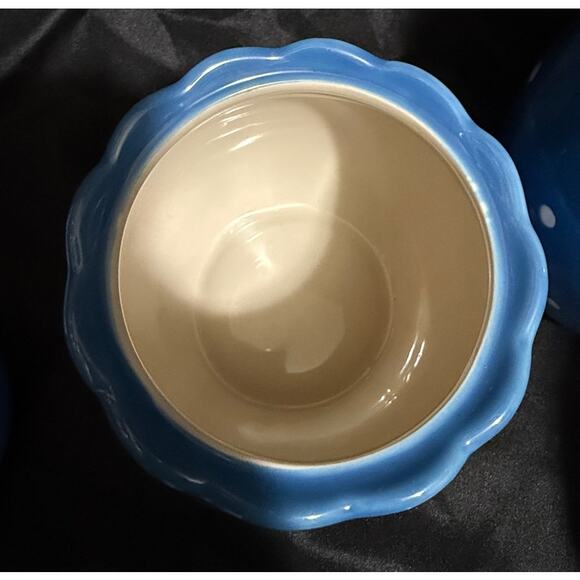 TEMP-TATIONS by TARA STONEWARE CANISTERS- Polka Dots - 1.3qt, 1.7qt & 2qt - Picture 12 of 12